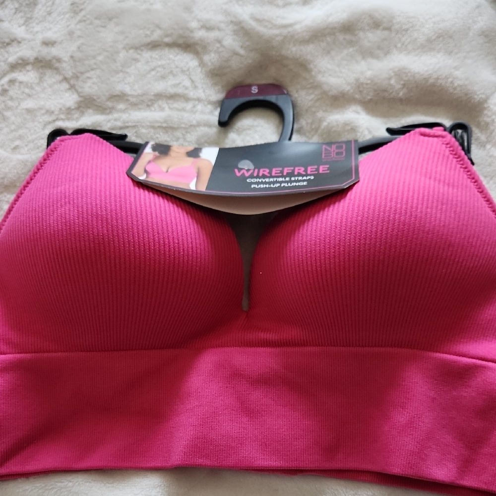 No Boundaries Pink Seamless Ribbed Bra